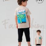طقم أولادي من NK Nano Kids بتصميم صيفي عصري وألوان مبهجة تناسب إطلالة طفلك اليومية